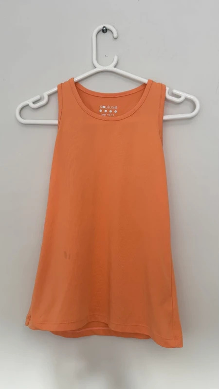 Souluxe Orange Racerback Gym Vest Age 10–11 – Activewear Top