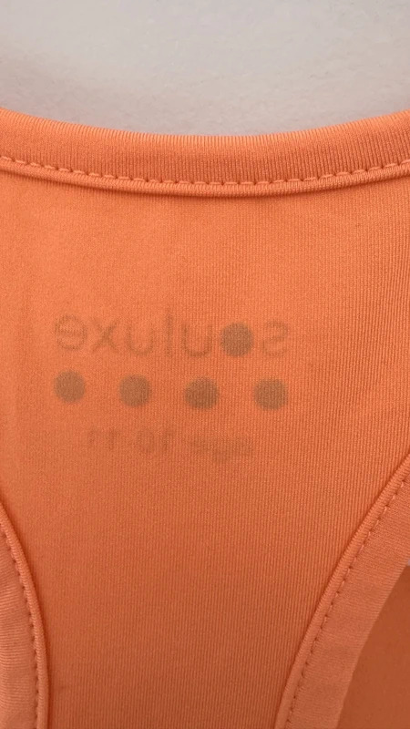 Souluxe Orange Racerback Gym Vest Age 10–11 – Activewear Top - Image 5