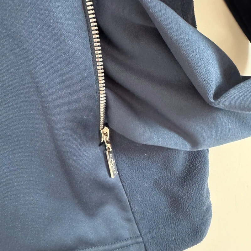 Equestrian Stockholm XL Navy Zip Up Jacket Recycled Fabric Equestrian - Image 2