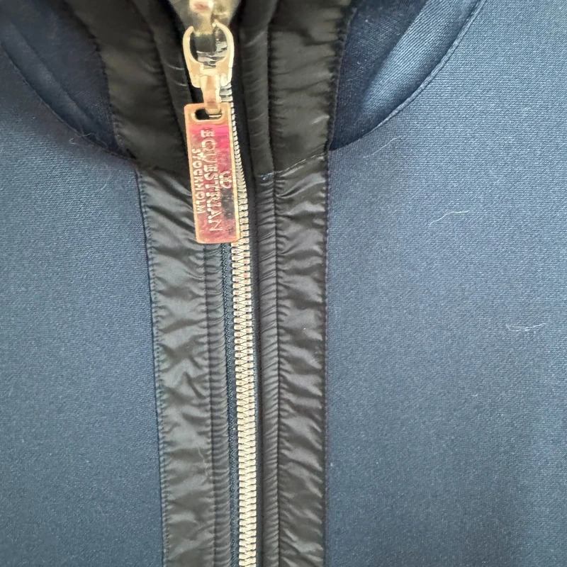 Equestrian Stockholm XL Navy Zip Up Jacket Recycled Fabric Equestrian - Image 3