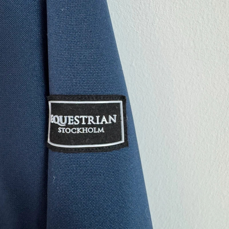 Equestrian Stockholm XL Navy Zip Up Jacket Recycled Fabric Equestrian - Image 5