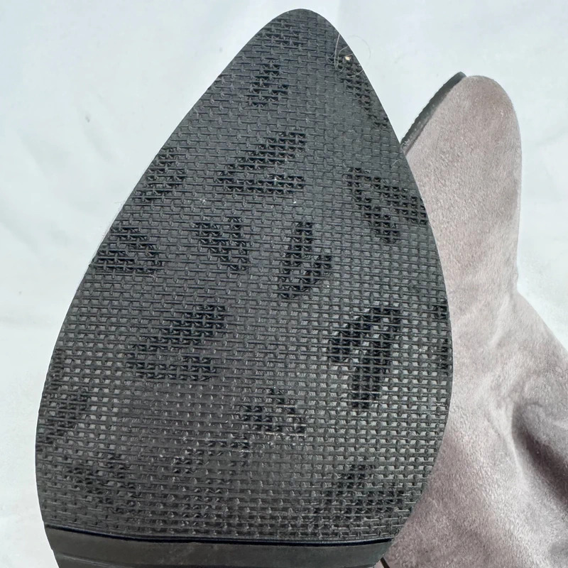 BNWT Grey Faux Suede Pointed Toe Ankle Boots with Fleece Soft Lining UK EU / 5 38 - Image 5