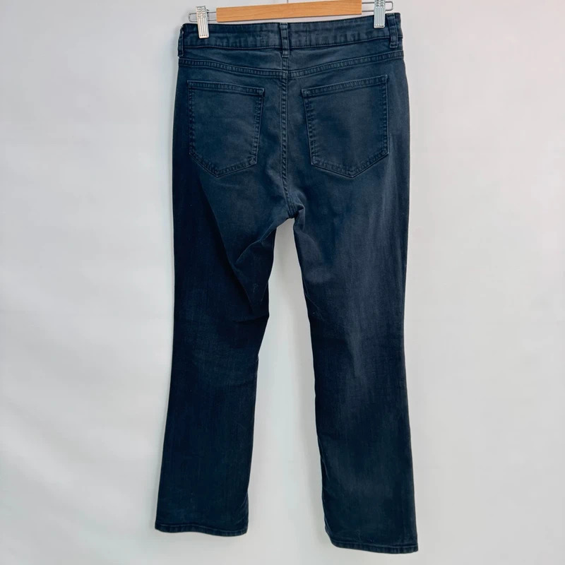Boden The Belgravia Bootcut Jeans Black UK 10R Stretch Denim Mid Rise - Image 2