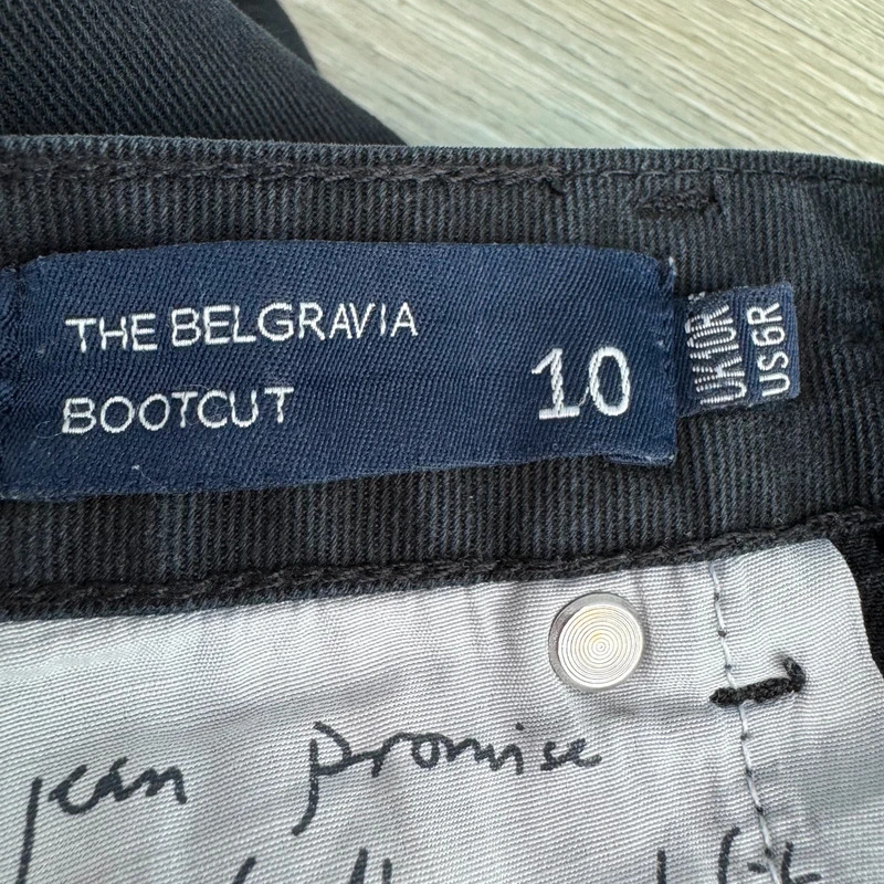 Boden The Belgravia Bootcut Jeans Black UK 10R Stretch Denim Mid Rise - Image 8