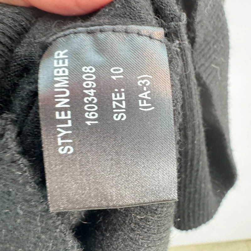Roman Black Jumper UK 10 Silver Blue Star Embellished Batwing Slouchy Knit Sweater - Image 5