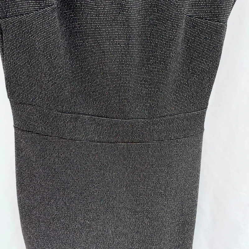 Next Tall Black Glitter Midi Dress UK 8 Sleeveless Cutout Back BNWT rrp £30 - Image 5