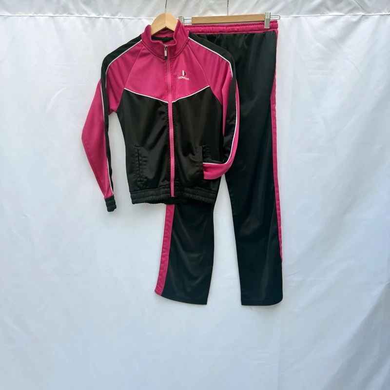Donnay Pink Black Tracksuit Set UK 13 Years 158cm Y2K Retro Sports Jogging