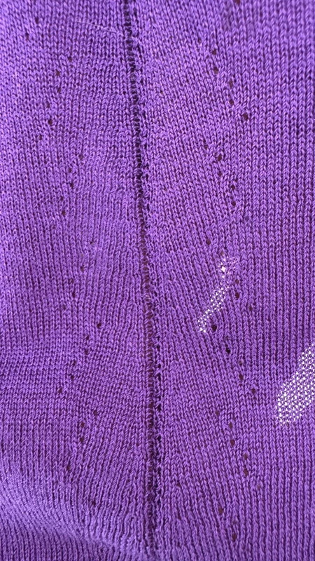Versace Archive 2009 Silk Knit Vest Top Purple Gold Chain Detail IT 42 UK 10 - Image 9