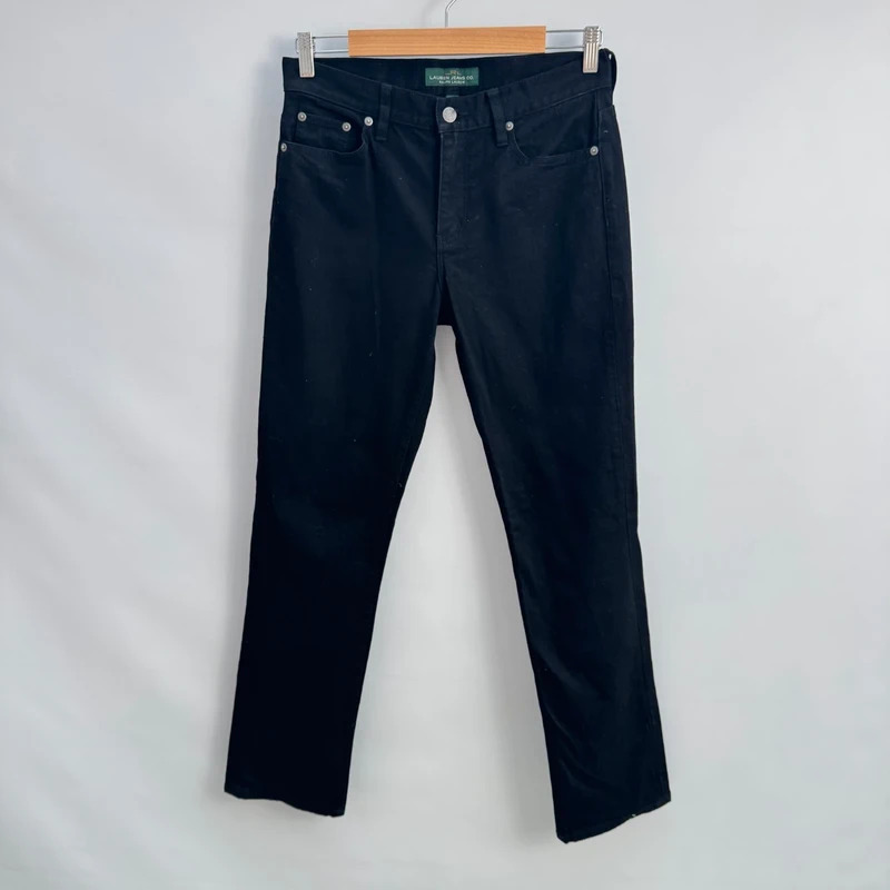 Lauren Jeans Co Ralph Lauren Classic Straight Black Jeans US 4 / UK 8 Mid Rise