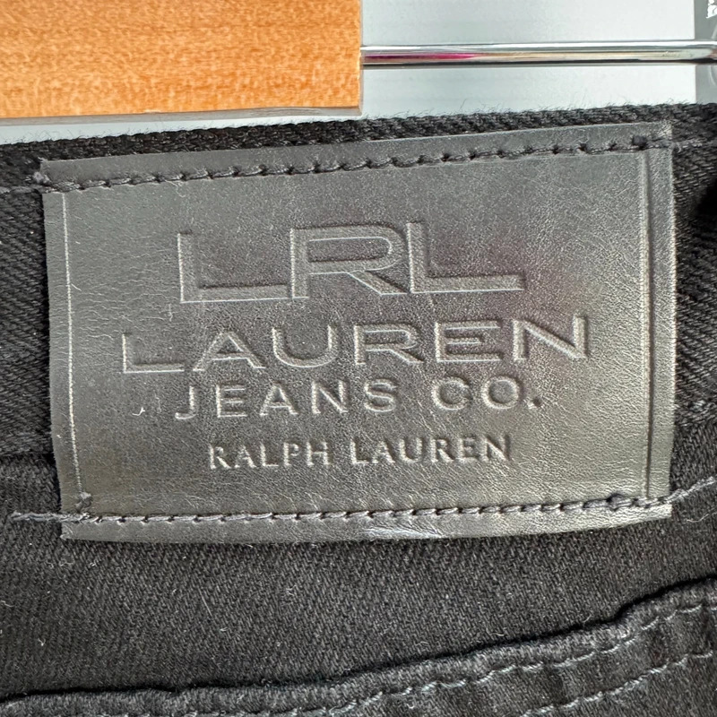 Lauren Jeans Co Ralph Lauren Classic Straight Black Jeans US 4 / UK 8 Mid Rise - Image 5