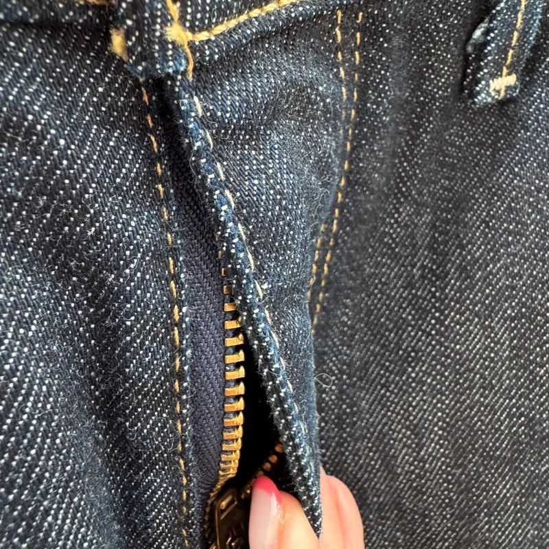 Levi's Demi Curve Classic Straight Leg Jeans W28 L32 Dark Indigo Blue Stretch Denim - Image 7