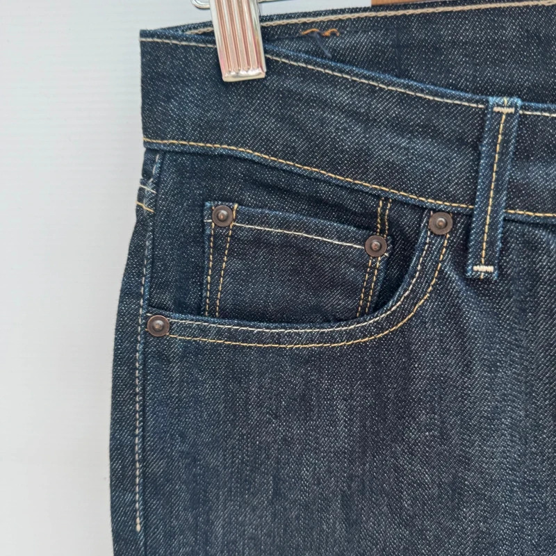 Levi's Demi Curve Classic Straight Leg Jeans W28 L32 Dark Indigo Blue Stretch Denim - Image 8