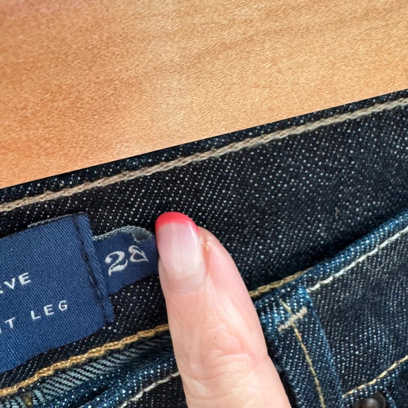 Levi's Demi Curve Classic Straight Leg Jeans W28 L32 Dark Indigo Blue Stretch Denim - Image 9