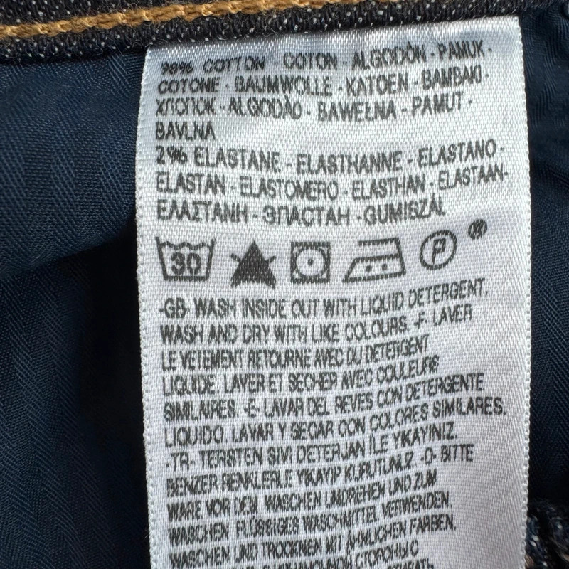 Levi's Demi Curve Classic Straight Leg Jeans W28 L32 Dark Indigo Blue Stretch Denim - Image 10
