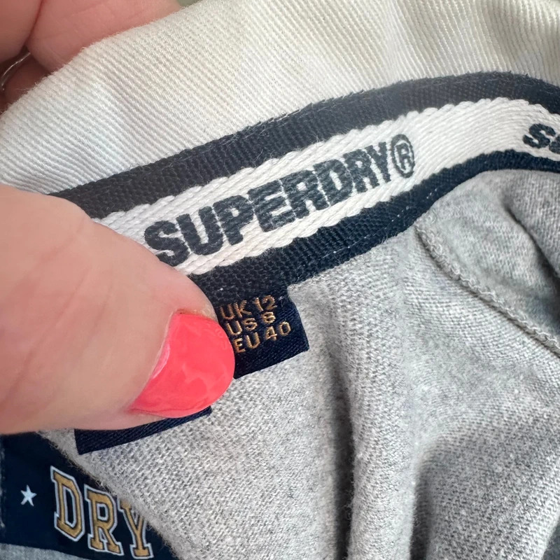 Superdry Webb Rugby Long Sleeve Polo Dress - Size 12 - Image 11