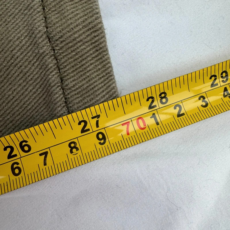 Shein Khaki Cargo Trousers UK 6 High Waist Straight Leg 100% Cotton - Image 11