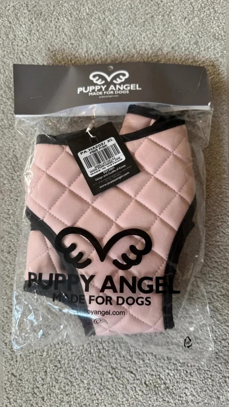 Puppy Angel PA-HA202 Quilted Harness Pink Black Dog Size M BNWT New
