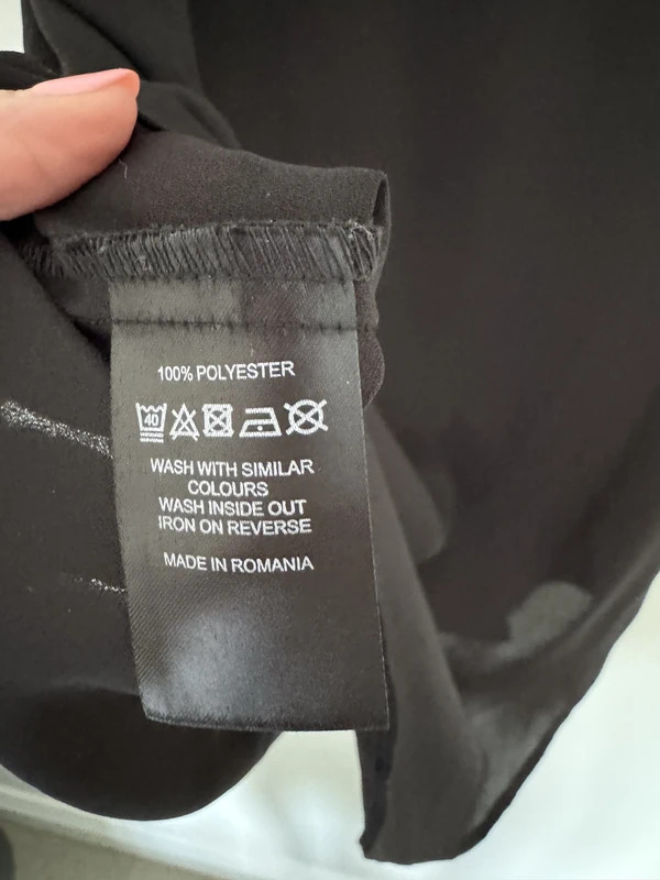 Paraphrase Black Sleeveless Wrap Blouse Size UK 10 EU 36 Smart V Neck Office Top - Image 5