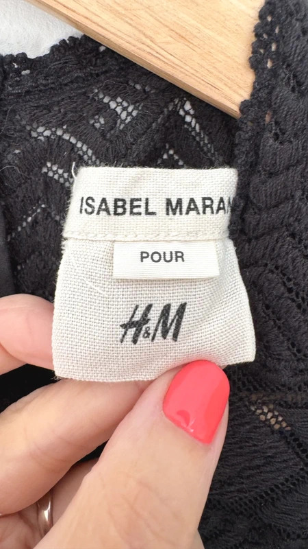 Isabel Marant Pour H&M Black Lace Mini Dress Long Sleeve UK 6 Designer - Image 5
