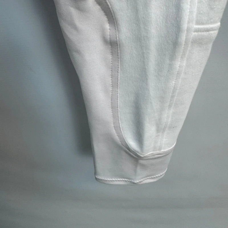Equithème White Show Breeches Crystal Detail Knee-Patch 28" Waist UK 12 Minor Marks - Image 10