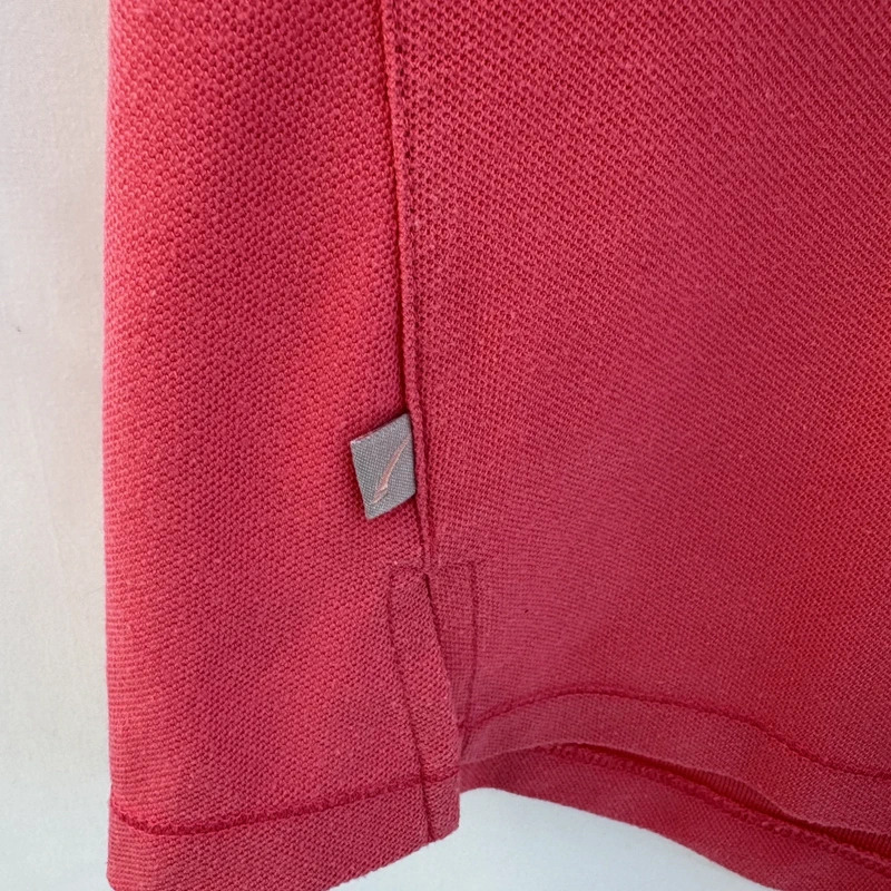 LA Gear Coral Sleeveless Polo Top UK10 Pique Knit Y2K Retro Sportswear - Image 4