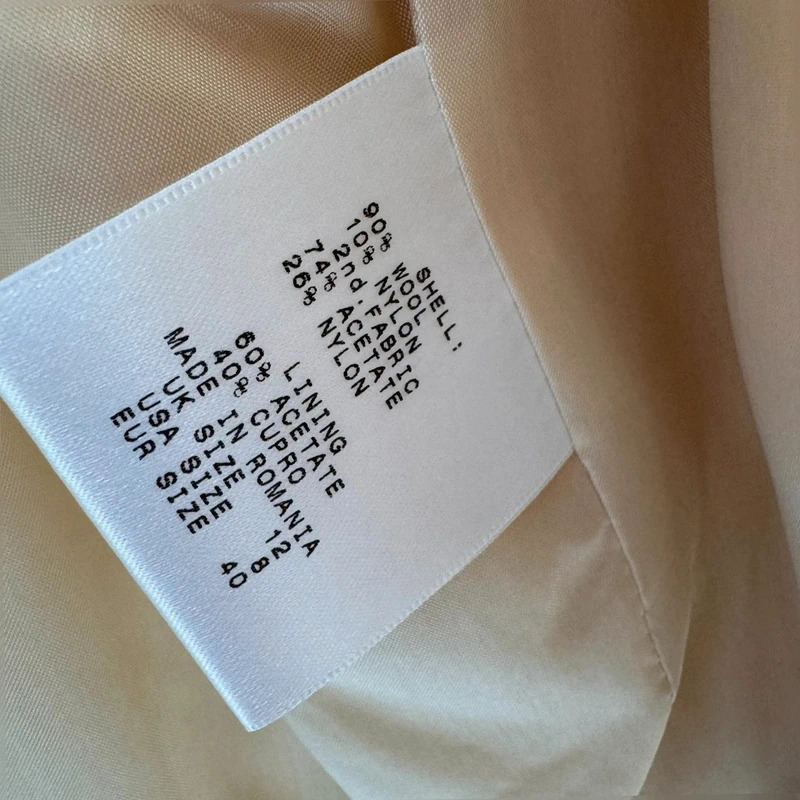 L.K. Cream Bennett Bouclé Wool Skirt Suit UK 12 Elegant Two Piece Co-ord - Image 5