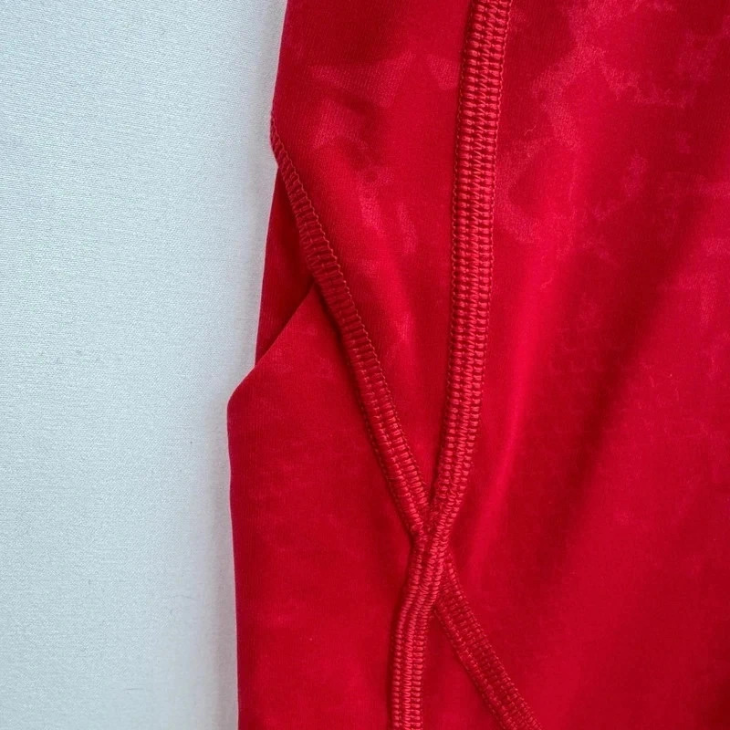 Lululemon x Barry's Bootcamp Red High-Rise Leggings US Size 2 / UK 6 Limited Edition - Image 5