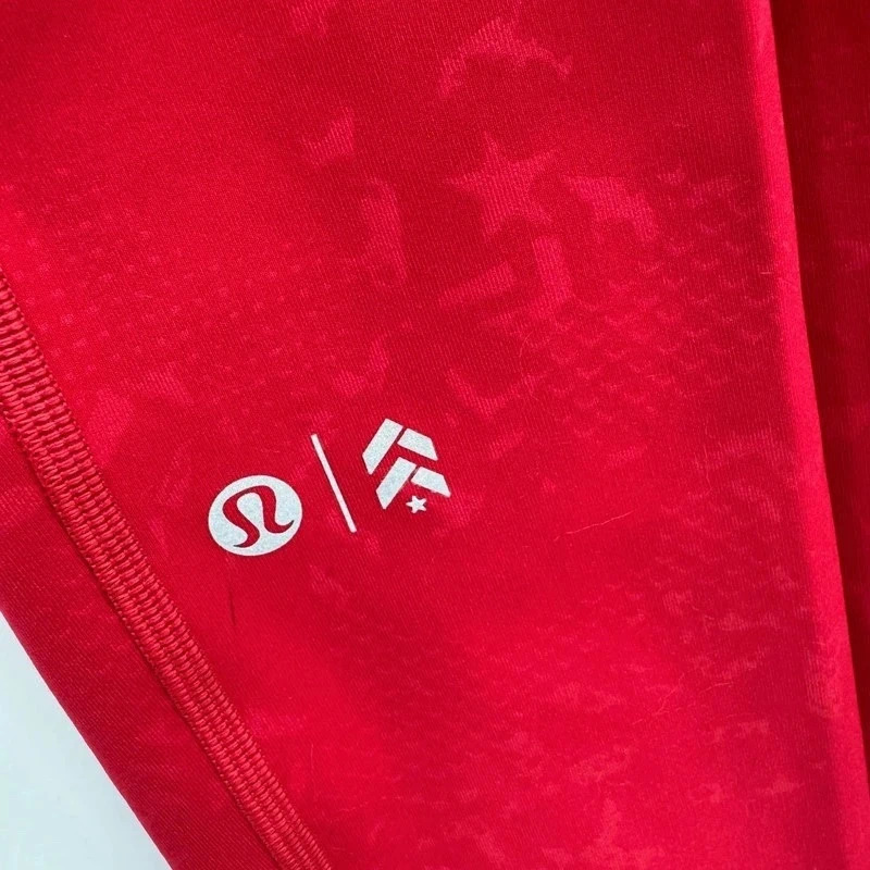 Lululemon x Barry's Bootcamp Red High-Rise Leggings US Size 2 / UK 6 Limited Edition - Image 7