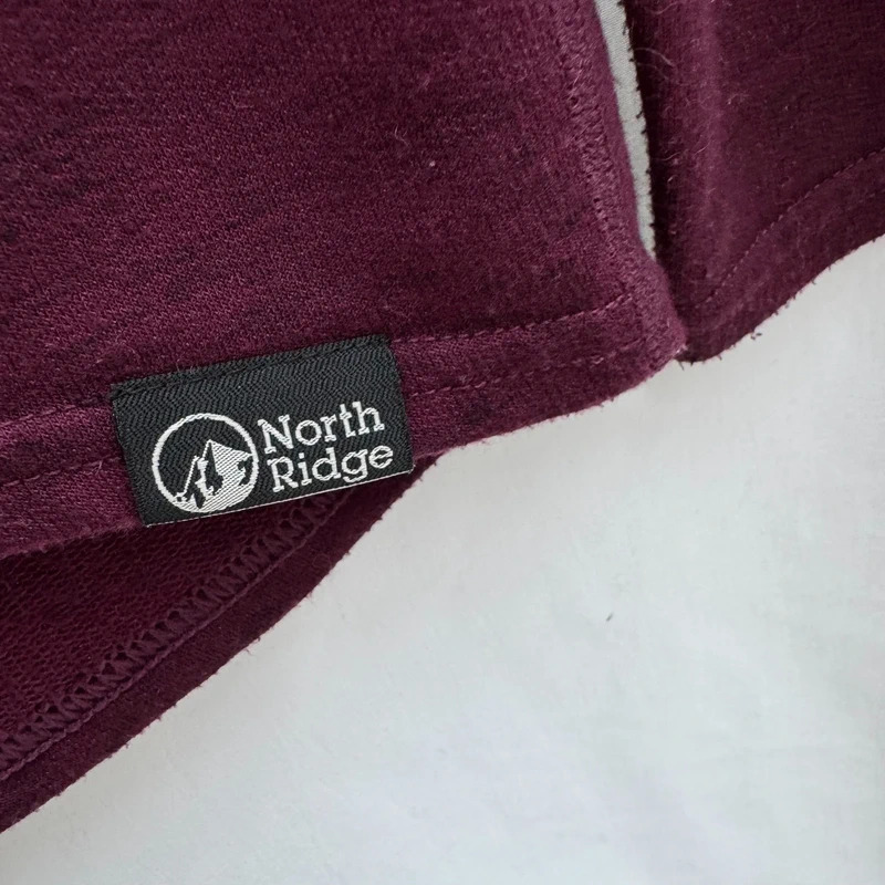 North Ridge Burgundy Long Sleeve Top UK 10 Relaxed Fit 12 14 16 - Image 4
