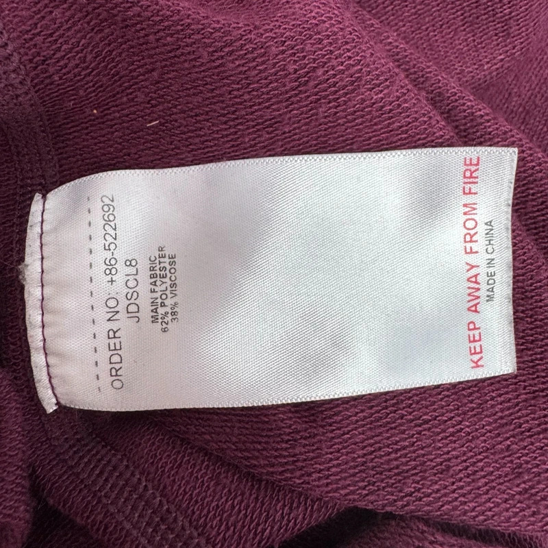 North Ridge Burgundy Long Sleeve Top UK 10 Relaxed Fit 12 14 16 - Image 8