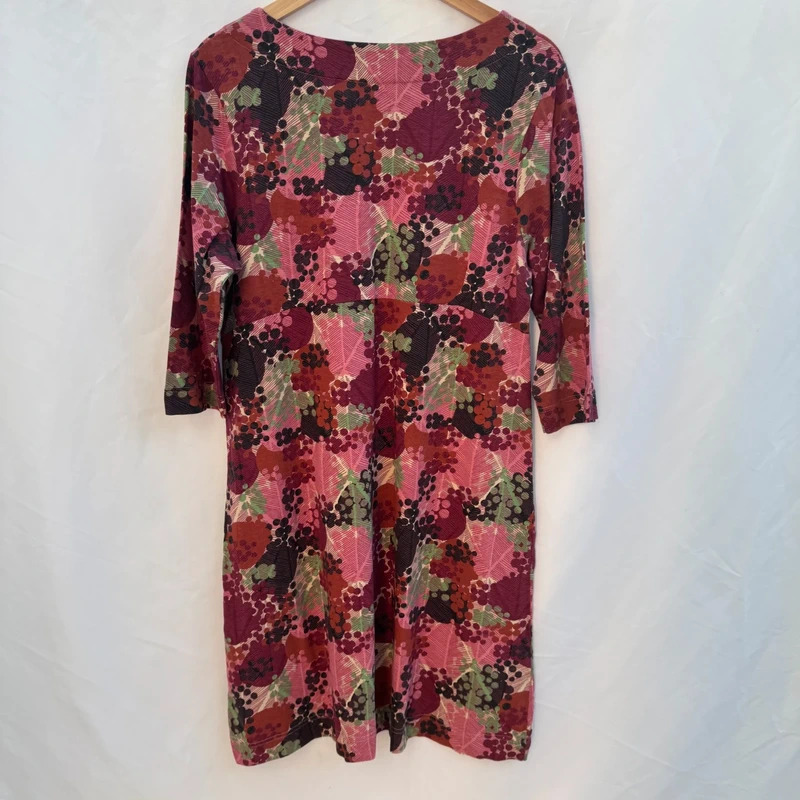 Weird Fish Starshine Organic Cotton Dress Dusty Rose UK 16 - Image 6