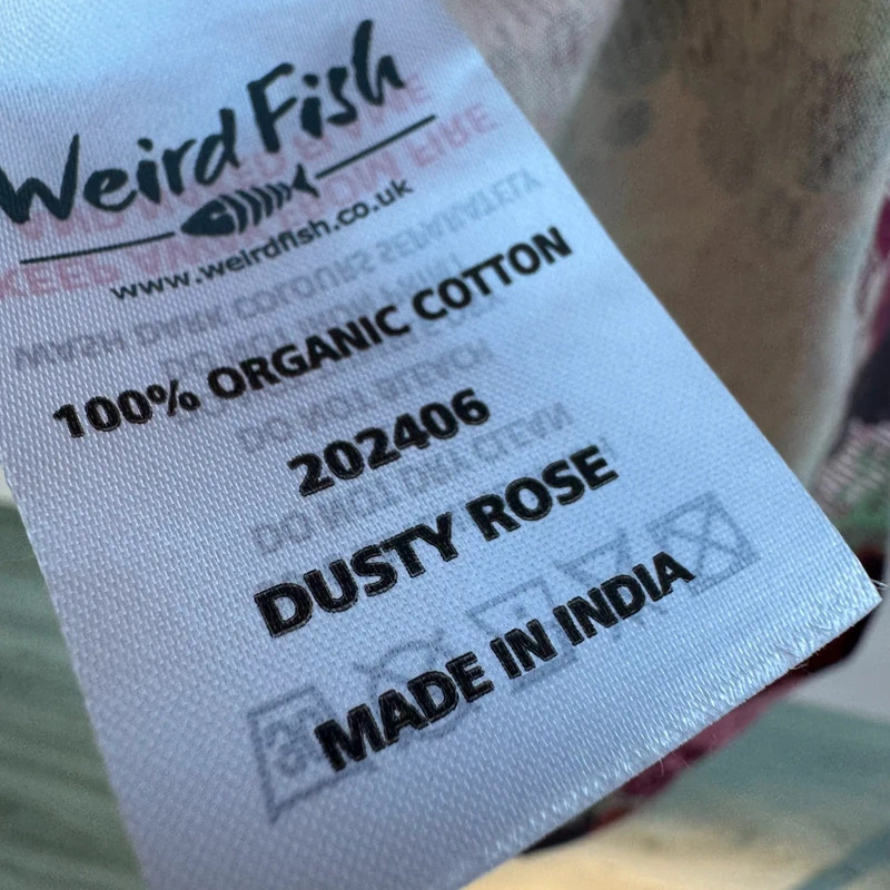 Weird Fish Starshine Organic Cotton Dress Dusty Rose UK 16 - Image 7