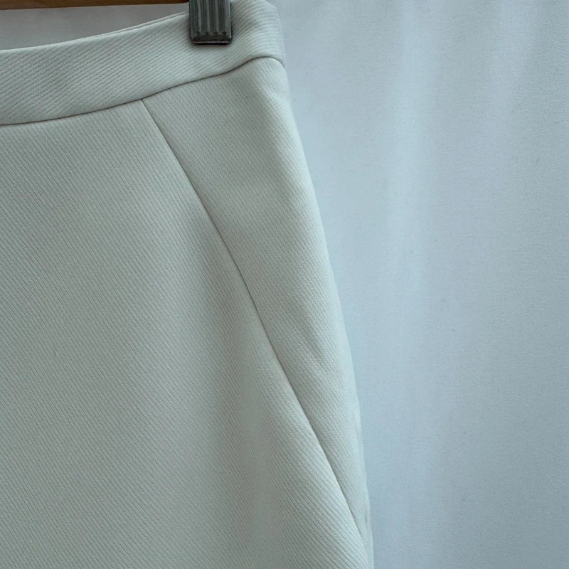Reiss Myla Skirt Cream Ivory Tailored Pencil Knee Length Lined UK 6 EU 34 - Image 2