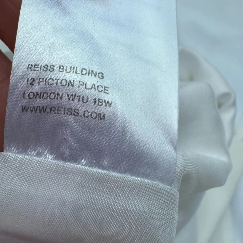 Reiss Myla Skirt Cream Ivory Tailored Pencil Knee Length Lined UK 6 EU 34 - Image 9