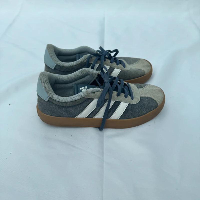 Adidas VL Court Trainers UK 4 EU 36⅔ Grey Suede Gum Sole Kids / Women’s RRP £55 - Image 5