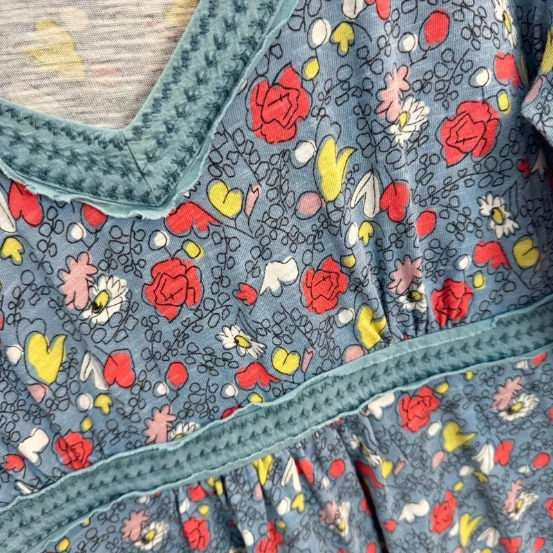 Boden Blue Ditsy Floral Jersey Midi Dress UK 12 - Image 2
