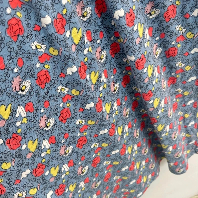 Boden Blue Ditsy Floral Jersey Midi Dress UK 12 - Image 5