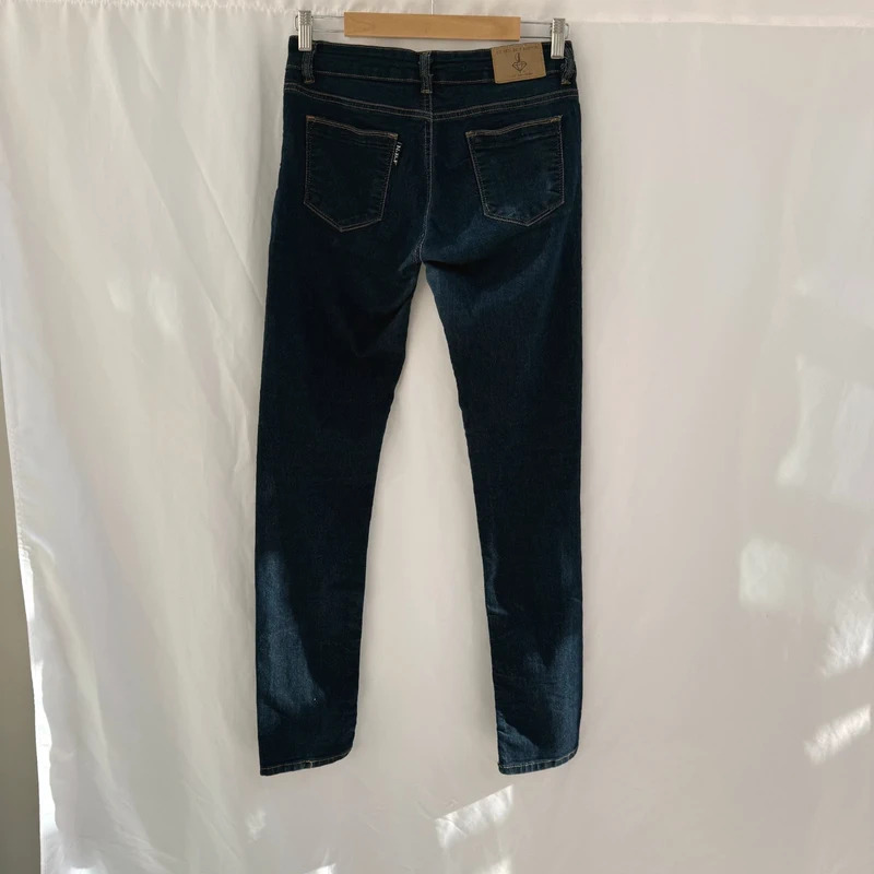 Never Be Famous Ketteridge Slim Jeans Dark Wash W28 L34 Extra Long Tall UK 8–10 - Image 6