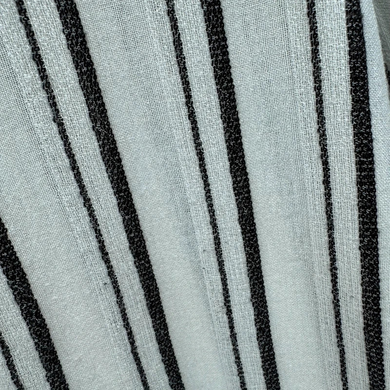 Isabel Marant White Black Stripe Henley Blouse FR38 UK10 RRP £315 - Image 3