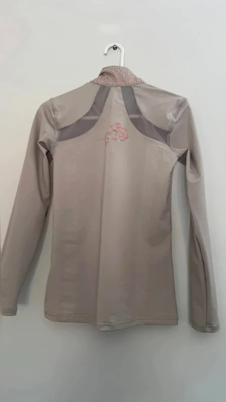Ard Reason Equestrian Grey 1/4 Zip Riding Base Layer Size M (UK12) New Rose Gold - Image 2