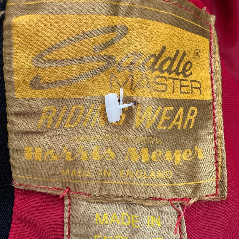 Vintage Saddle Master Harris Meyer Black Riding Jacket UK 10–12 Made in England - Image 13