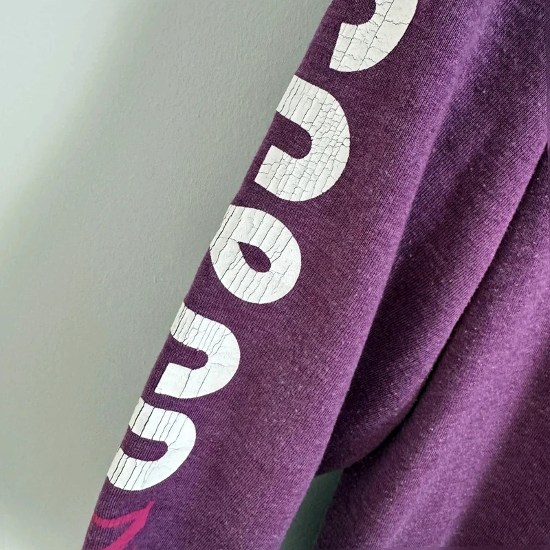 SoulCal & Co Purple Marl Hoodie UK 14 California Graphic hooded Sweatshirt - Image 4