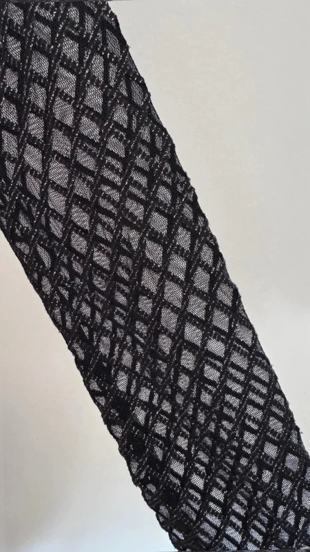 New Look Black Velvet Glitter Mesh Party UK14 Dress BNWT - Image 5