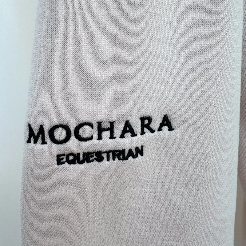 Mochara Equestrian Blush Pink Quarter Zip Sweatshirt Size L / UK 12–14 - Image 5