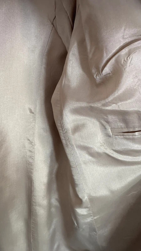 Kley Viscose Linen Blend Beige Tailored Blazer Jacket UK14 Debenhams - Image 4