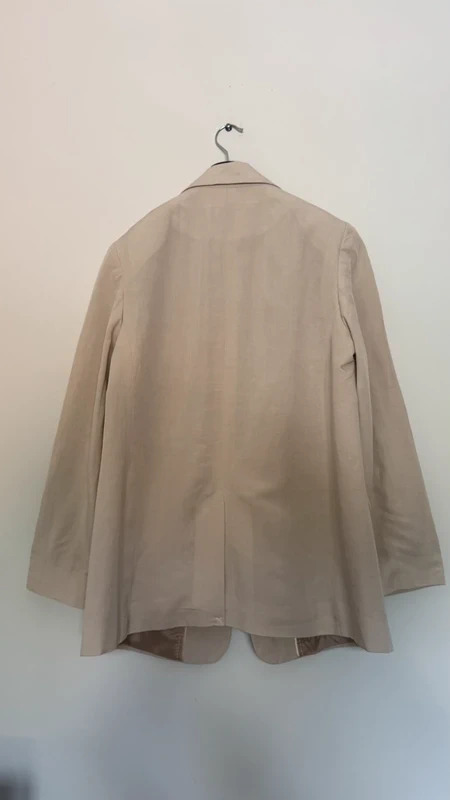 Kley Viscose Linen Blend Beige Tailored Blazer Jacket UK14 Debenhams - Image 8