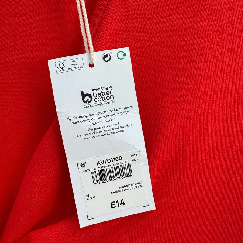 Next Twist-Front V-Neck Top | Bright Orange | Short Sleeve | BNWT | UK 16 - Image 2