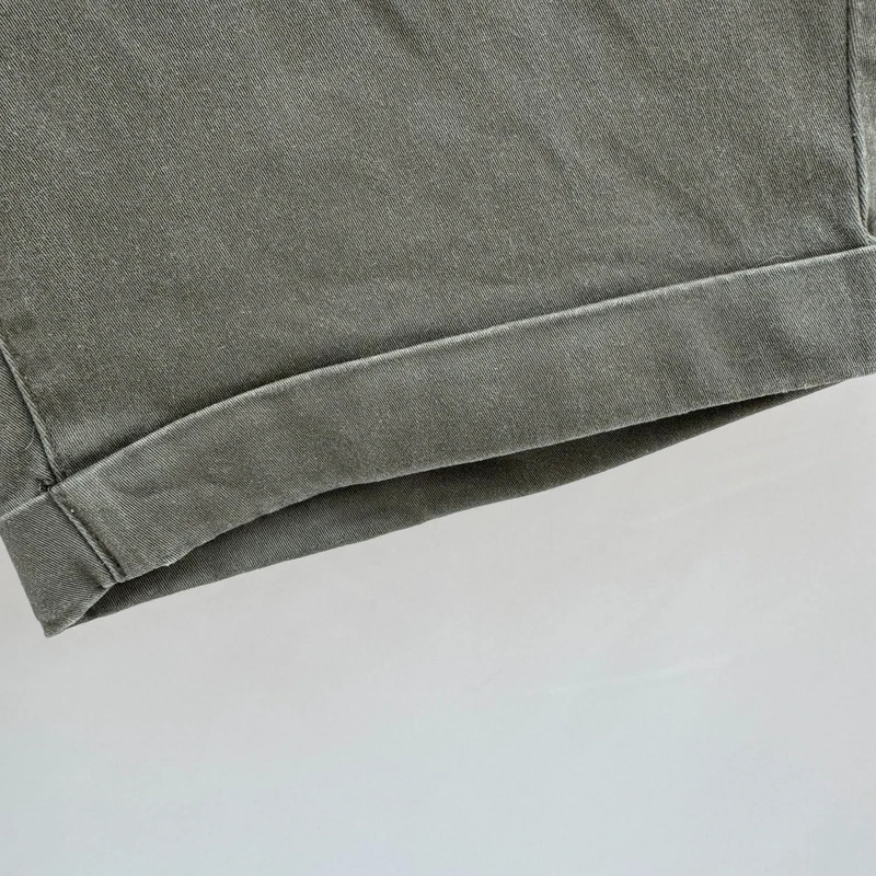 Love Jeans Khaki Green Chino Bermuda Shorts UK 10 Stretch Cotton Turn Up - Image 4