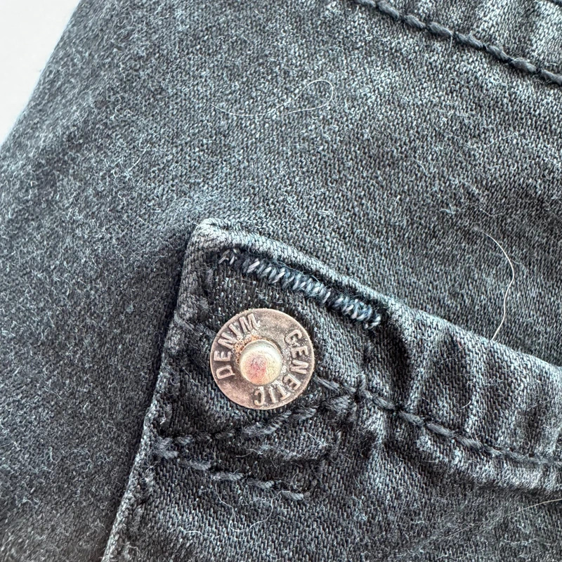 Genetic Denim Black Stretch Skinny Jeans Size 25 UK 6 Charcoal Designer Denim Y2K - Image 8