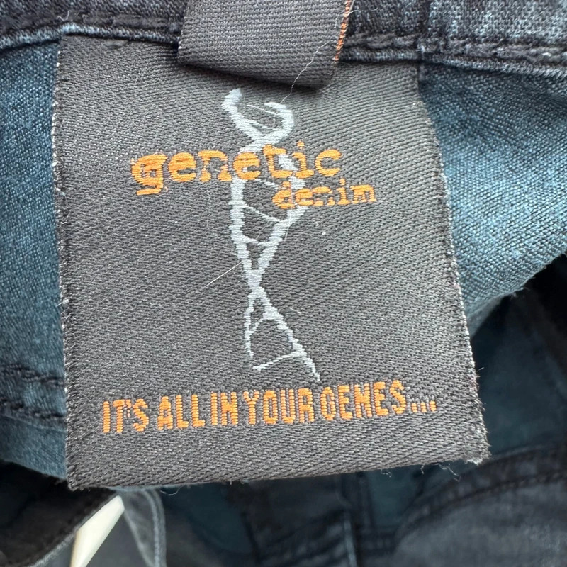 Genetic Denim Black Stretch Skinny Jeans Size 25 UK 6 Charcoal Designer Denim Y2K - Image 11